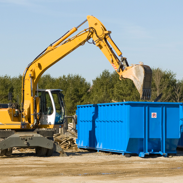 what size residential dumpster rentals are available in Woodstock Georgia